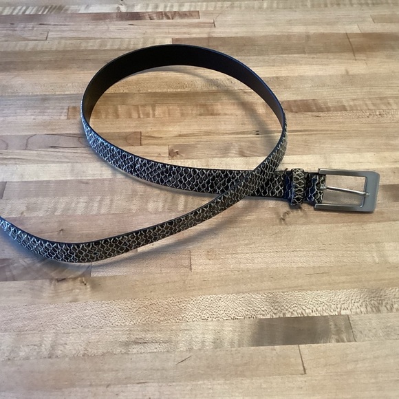 Sandy Duftler Designs Women\'s Snake Skin Print Leather Belt 2485 Medium main image 8